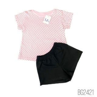 Xả kho-bộ chấm bi bé gái - 100%cotton