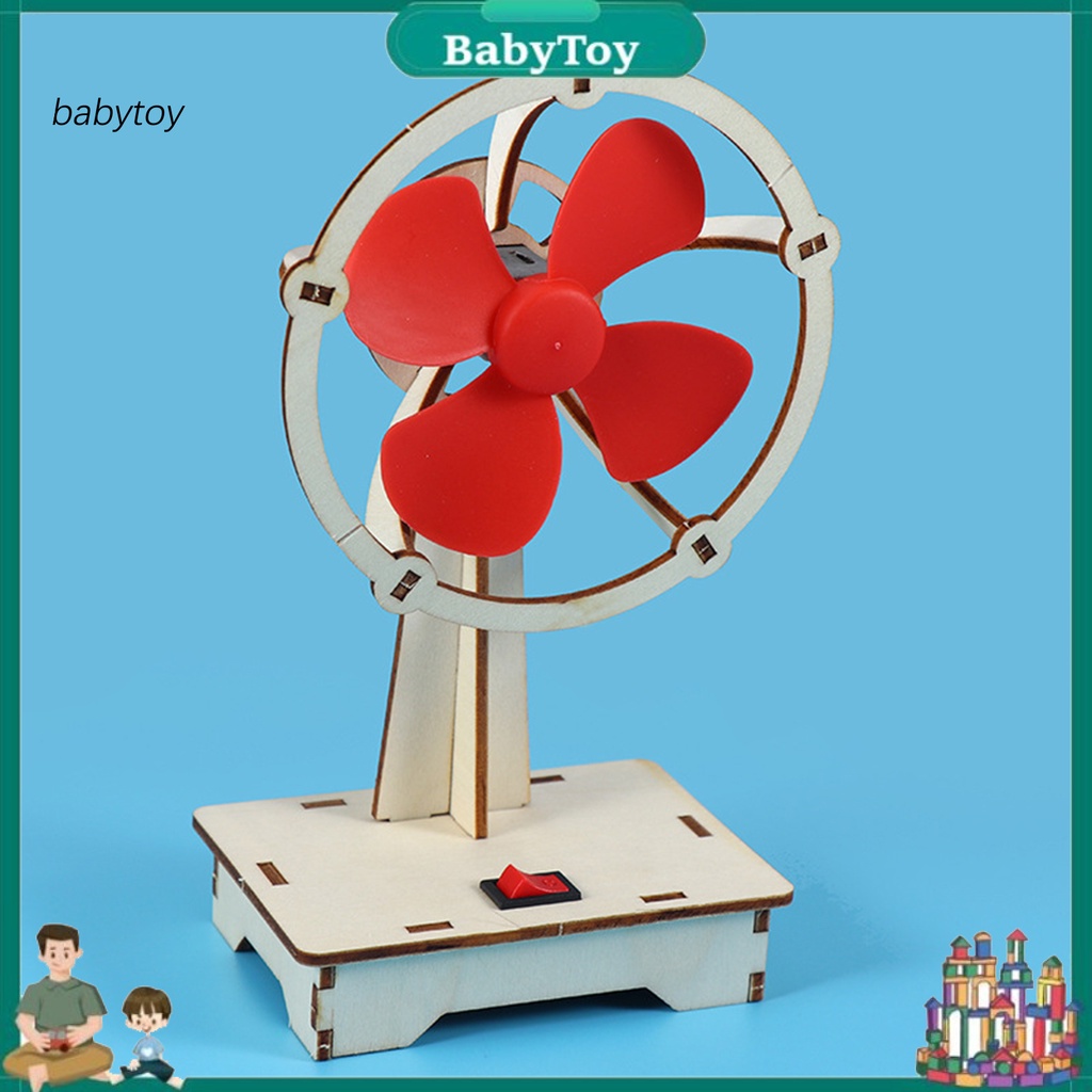 [Ready Stock] Eco-friendly DIY Fan Model Science Building Fan Kit Brain Development for Kids