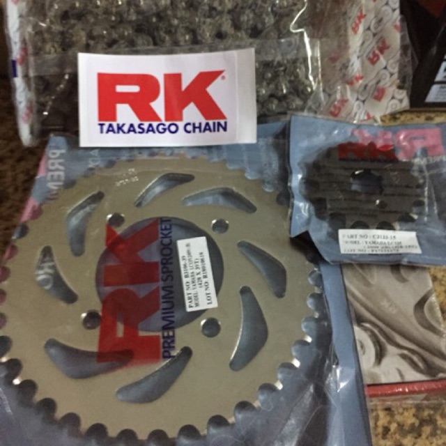 Nhông sên đĩa Exciter150, Exciter135 chính hãng RK