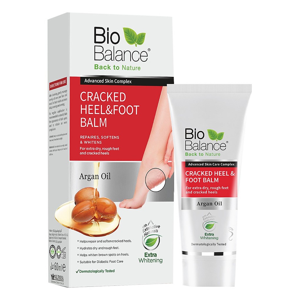 Kem Giảm Nứt Gót Chân Bio Balance Cracked Heel &amp; Foot Balm 60ml [  Có Phiếu Công Bố Của Bộ Y Tế ]