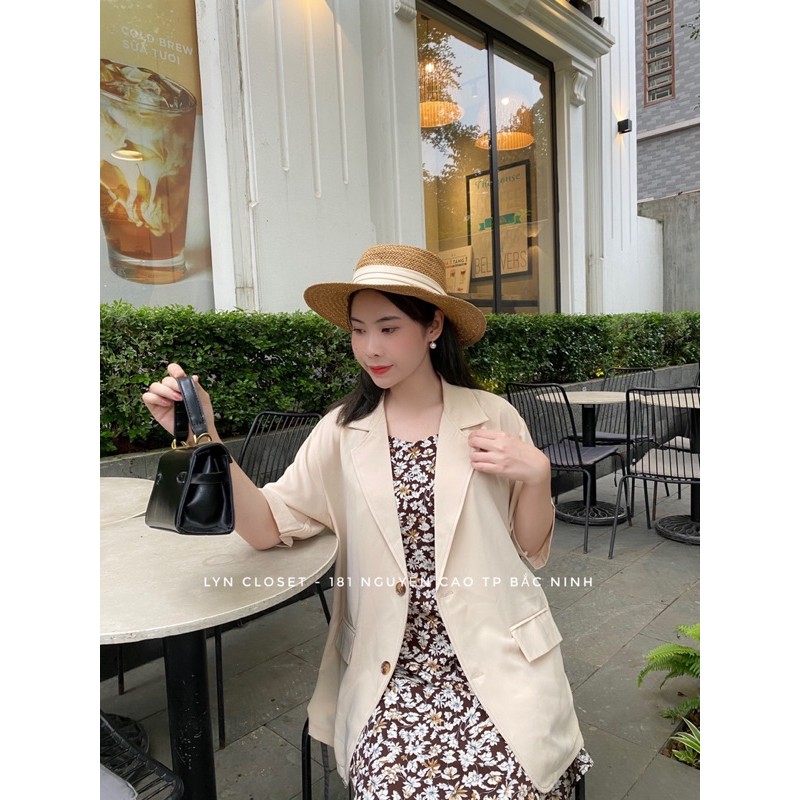 [Có sẵn] [FreeShip] [Ảnh thật] Blazer cộc tay 2 cúc về đủ 3 màu Áo vet cộc tay 2 cúc | BigBuy360 - bigbuy360.vn