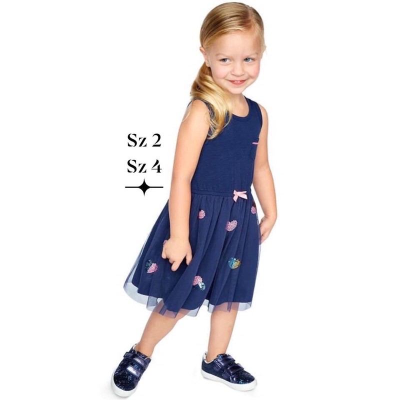 Đầm bé gái carter kim sa sz 2-5T