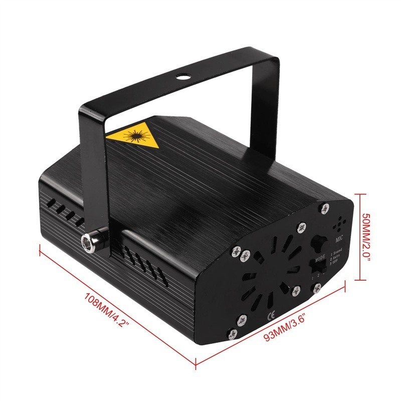 Đèn chiếu laser + LED nhỏ gọn R&amp;G cho tiệc giáng sinh