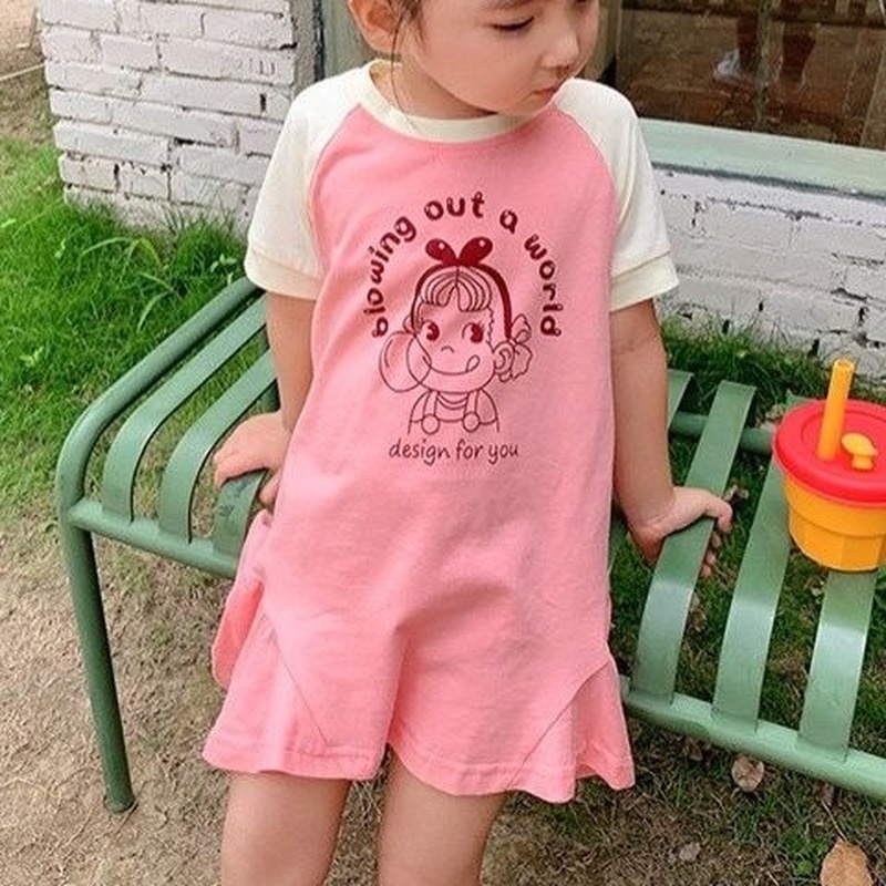 Đầm Công Chúa Chất Liệu Cotton Thời Trang Mùa Hè Mới Cho Bé Gái