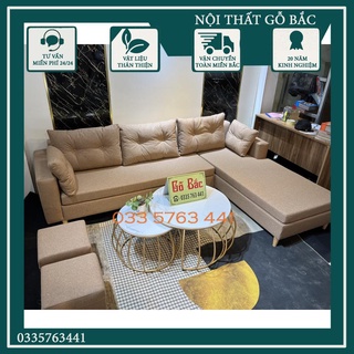 Ảnh thật ghế sofa hiện đại cho phòng khách sang trọng - ghế sôfa kích thước 2m4x1m6 khung gỗ tự nhiên