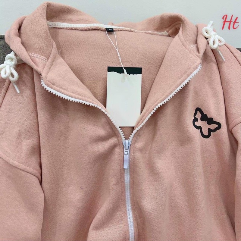 Áo khoá nỉ cotton bướm sun HT12