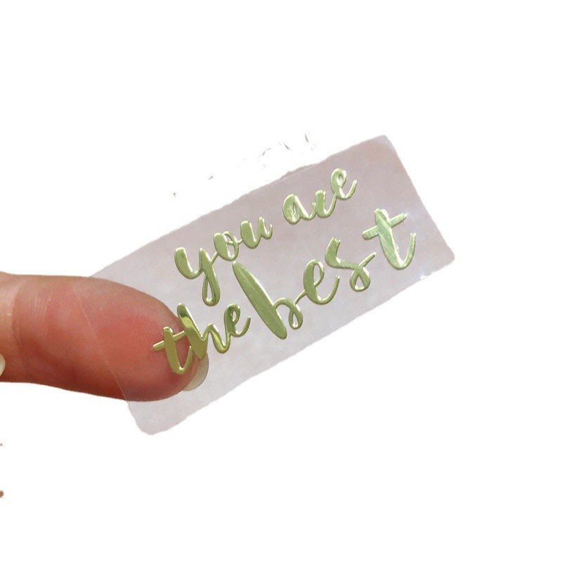 Nhãn Dán Kim Loại Chữ Tiếng Anh Đính Pha Lê Epoxy Trang Sức diy