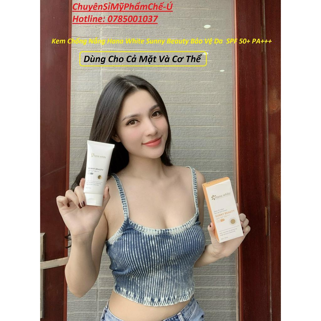Kem Chống Nắng Hana White Sunny Beauty Bảo Vệ Da SPF 50+ PA+++ 70ml