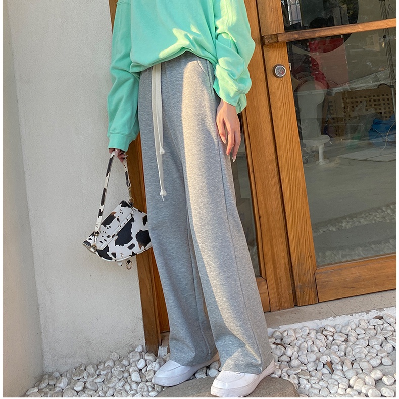 NRVP Quần Thể Thao Ống Rộng Phong Cách Hàn Quốc