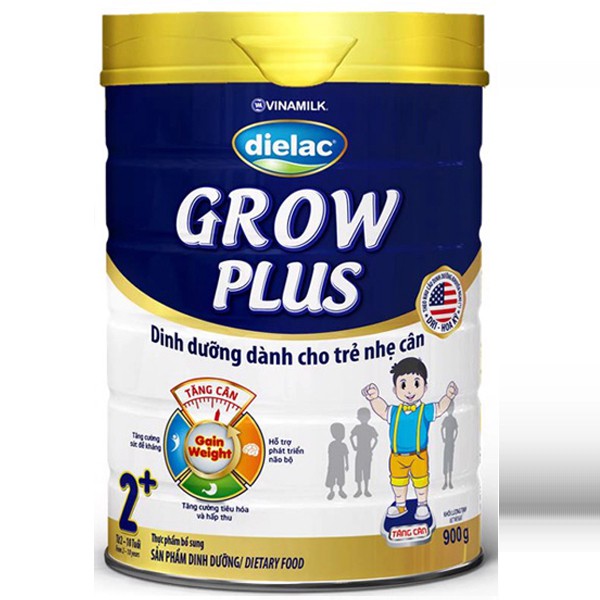 Sữa bột Dielac Grow Plus xanh 2+ 900g