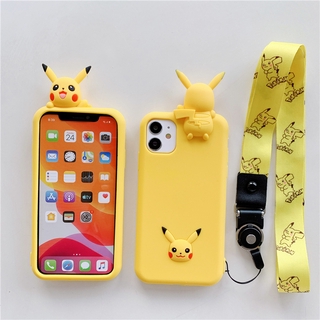 Ốp iphone Cute Pikachu - Ốp lưng Silicon mèo 6/6s/6plus/6s plus/7/8/7plus/8plus/x/xs/xs max/11/11pro max