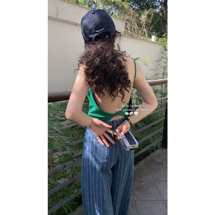 Áo Croptop Hai Dây Xoắn Lưng Hàn Quốc, Dáng Basic Siêu Hot, Freesize Dưới 55Kg, Có Quà Tặng Kèm