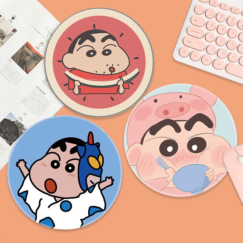 Tấm Lót Chuột Chống Trượt In Hình Cậu Bé Bút Chì Shin-Chan Dễ Thương Tiện Dụng Cho Văn Phòng