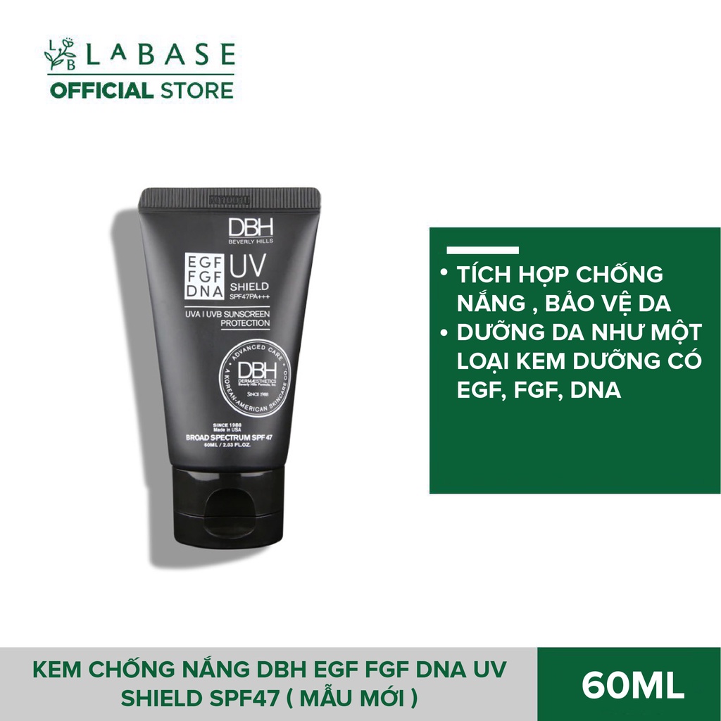 Kem chống nắng DBH EGF UV SHIELD SPF50+ PA +++ 60ml