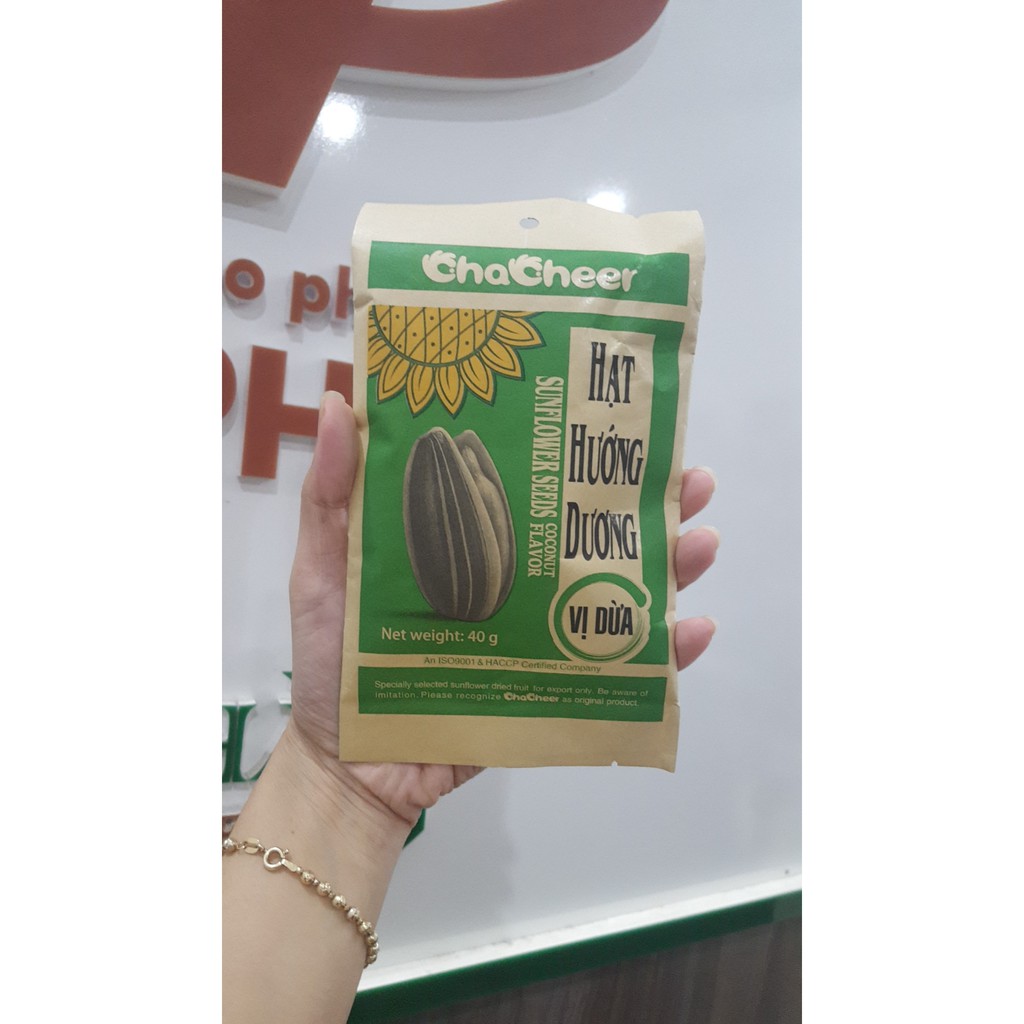 1 Gói Hạt Hướng Dương Vị Dừa Chacheer Hướng dương Vị Dừa 40g