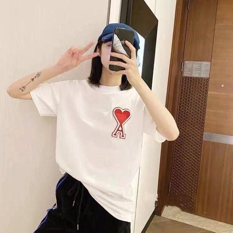Áo Thun Tay Ngắn In Hình Ami Spades Phiên Bản Châu Âu Cổ Điển Chất Lượng Cao Cho Cặp Đôi