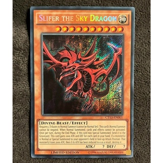 Bài Yugioh - Slifer The Sky Dragon YGLD LDK2 (Ultra Rare/ Secret Rare/ Holographic Ghost Rare) # Thiên Không Long Osiris