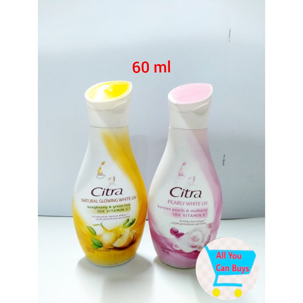 (hàng Mới Về) Lotion Dưỡng Da Tay Citra Hand And Body 60ml Chống Tia Uv / Ánh Sáng Trắng