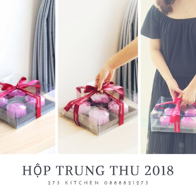 Hộp 4 và 6 bánh trung thu - Tặng kèm ruy băng khi khách order từ 2 set- KHÔNG ÁP DỤNG HÀNG SALE