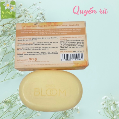 Xà bông thơm Cindy Bloom Aroma Flower 90g hương thơm ngọt ngào