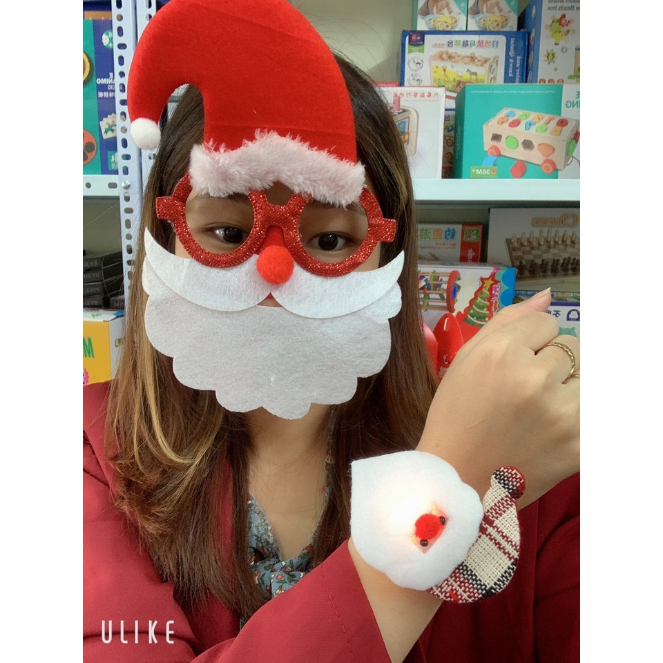 Mắt Kính Hóa Trang Ông Già Noel Có Râu - Kính Mắt Noel