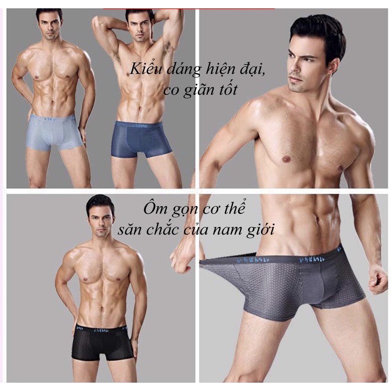 Hộp 5 Quần Sịp Nam Đùi Thông Hơi