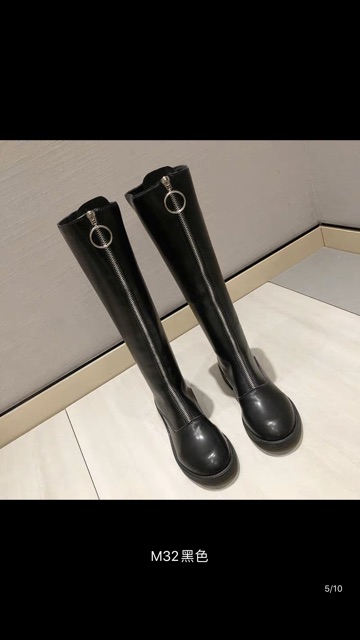 [hàng oder ] Martin boot nữ 2019 mùa thu và mùa đông Giày cao cổ mới cao qua giày cao đến đầu gối nữ