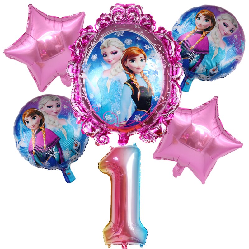 Set 6 Bong Bóng 32 Inch Hình Số Trang Trí Tiệc Sinh Nhật Cho Bé