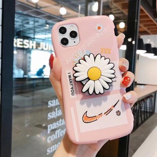 Ốp iPhone hoa cúc kèm đế chống popsocket iPhone 7 8 7 Plus 8 Plus X Xs Xr XsMax iPhone 11 11 Pro 11 Promax Cú Mèo Case