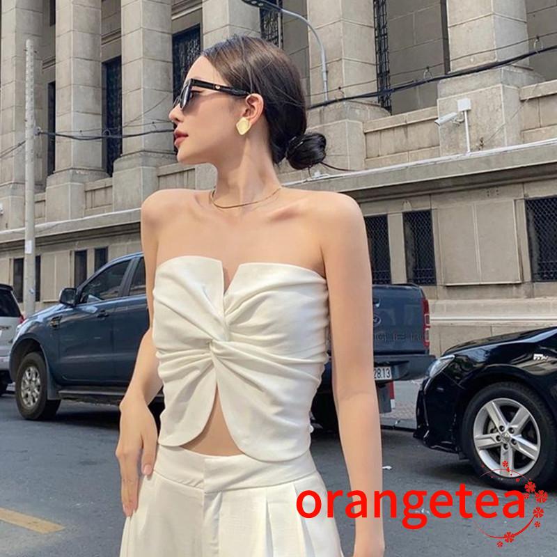 Áo Croptop Sát Nách Màu Sắc Thời Trang Mùa Hè Cho Nữ