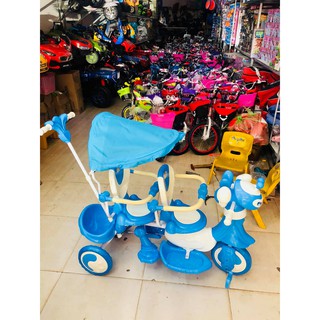 Xe Đẩy 3 Bánh Đôi Cho Bé 9027