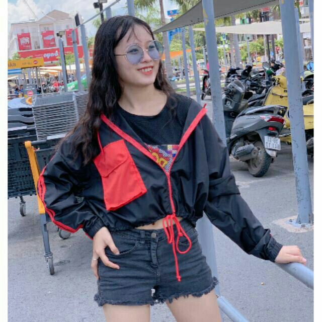 [Giá siêu rẻ] Áo khoác dù lửng tay dơi, túi hộp | BigBuy360 - bigbuy360.vn