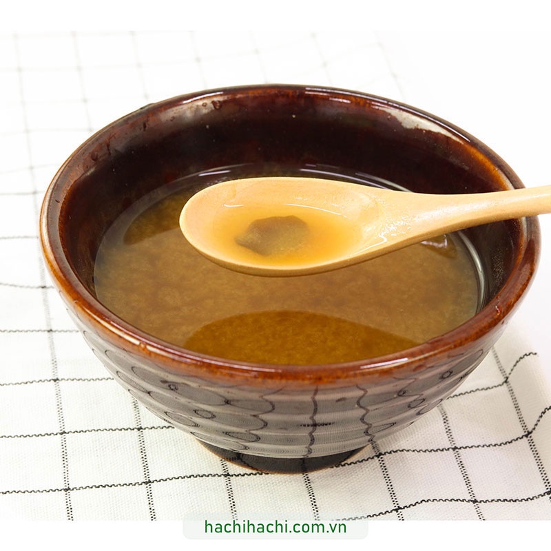 Súp miso hến ăn liền Hikari Miso giảm 25% muối 120g/bịch  - Hachi Hachi Japan Shop