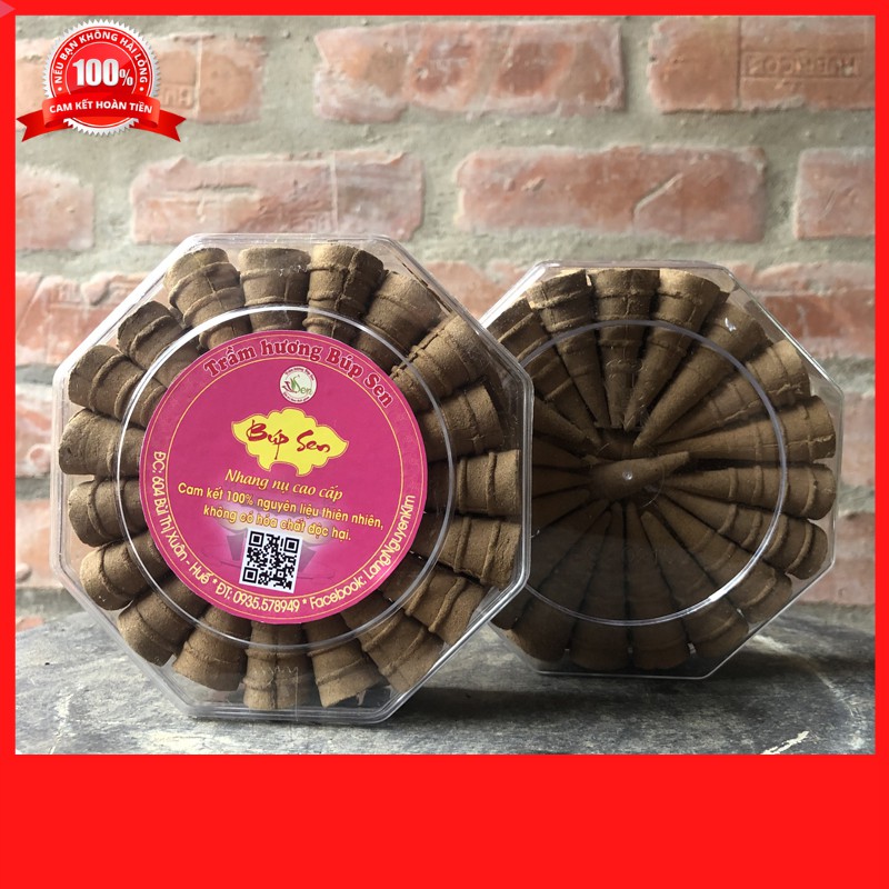 [Hương Nụ Sạch] Hương Nụ Trầm Sạch cao cấp dùng lư xông hộp 40 viên - Hương Trầm Sạch Búp Sen