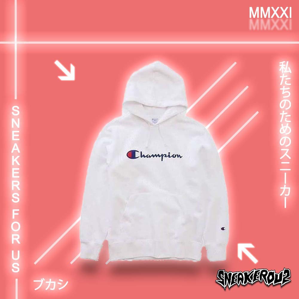 Áo Hoodie 100% Chính Hãng In Logo Champion Phong Cách Nhật Bản