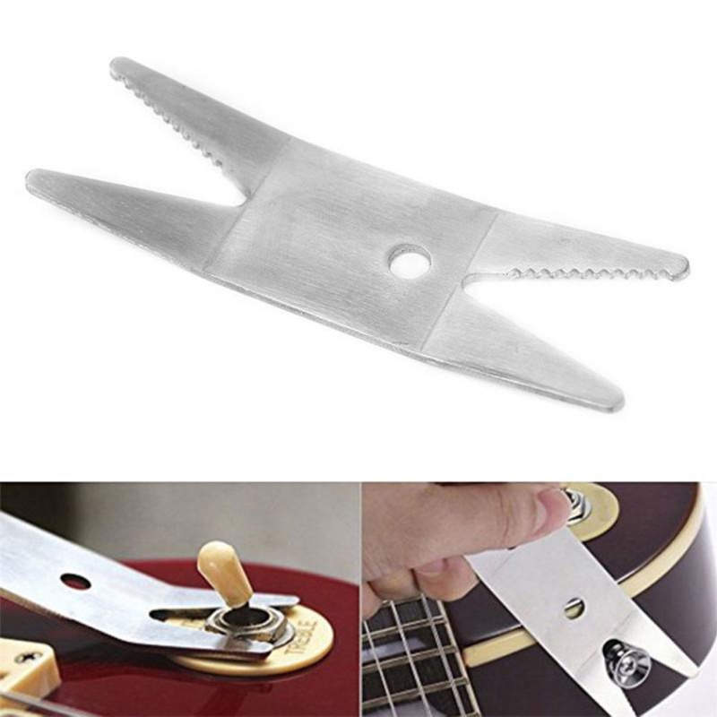 Bộ Công Tắc Âm Lượng Bằng Thép Không Gỉ Gắn Cho Đàn Ghita Bass Tiện Dụng
