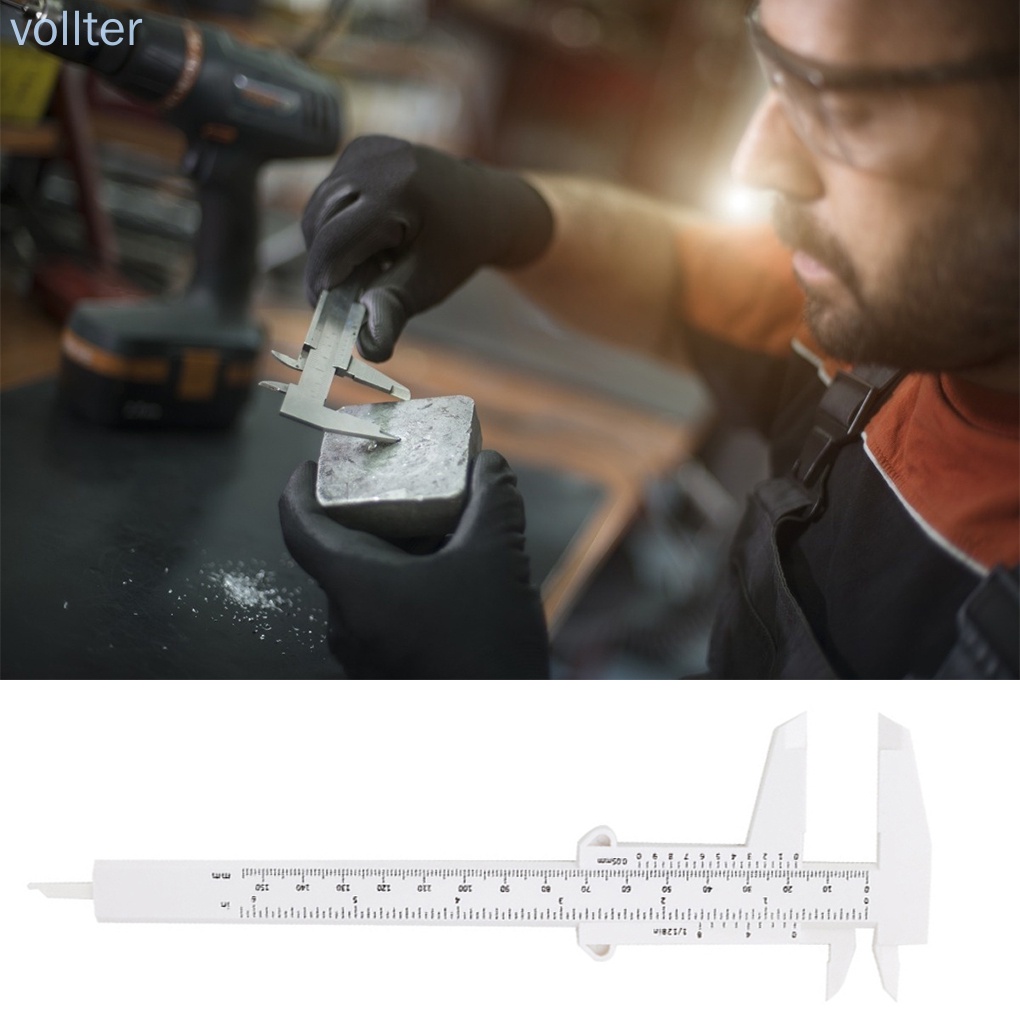 Thước đo bằng nhựa 150mm chuyên dụng cho thợ mộc