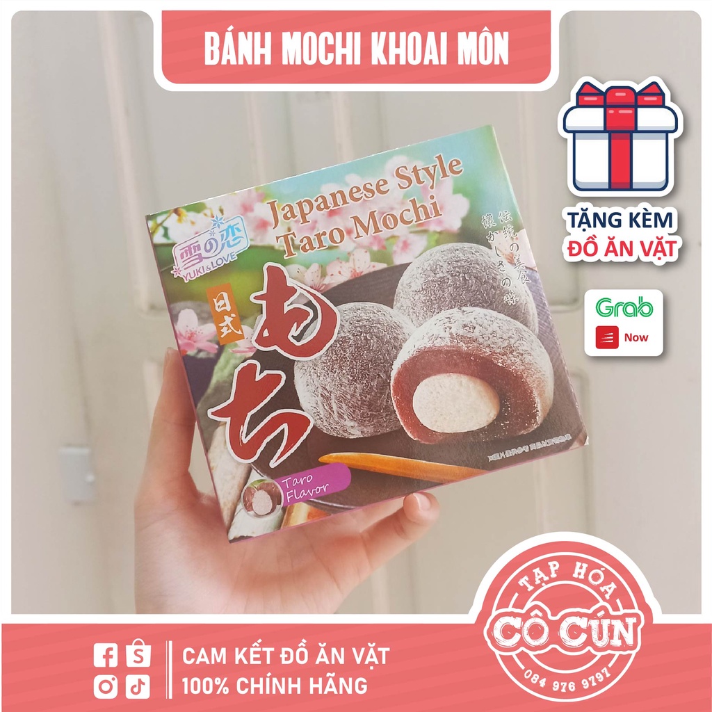 Bánh mochi Đài Loan các vị - Hộp 140g - Tặng đồ ăn vặt cô cún
