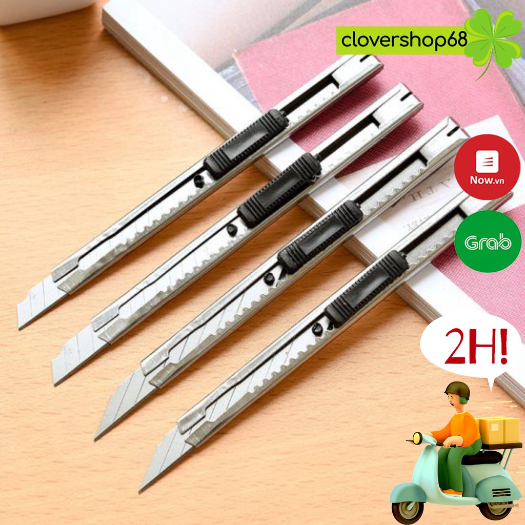 Dao rọc giấy, cắt giấy văn phòng kim loại - Dụng Cụ Cắt Giấy Văn Phòng   🍀 Clovershop68 🍀