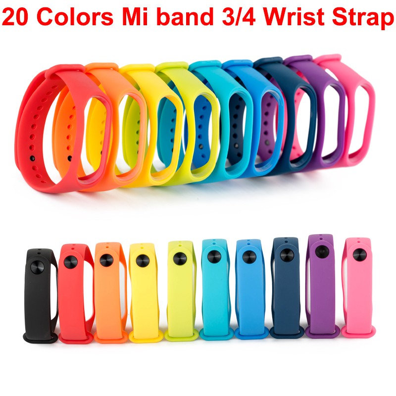 Vòng đeo tay bằng silicon cho Xiaomi Mi Band 4 Band 3