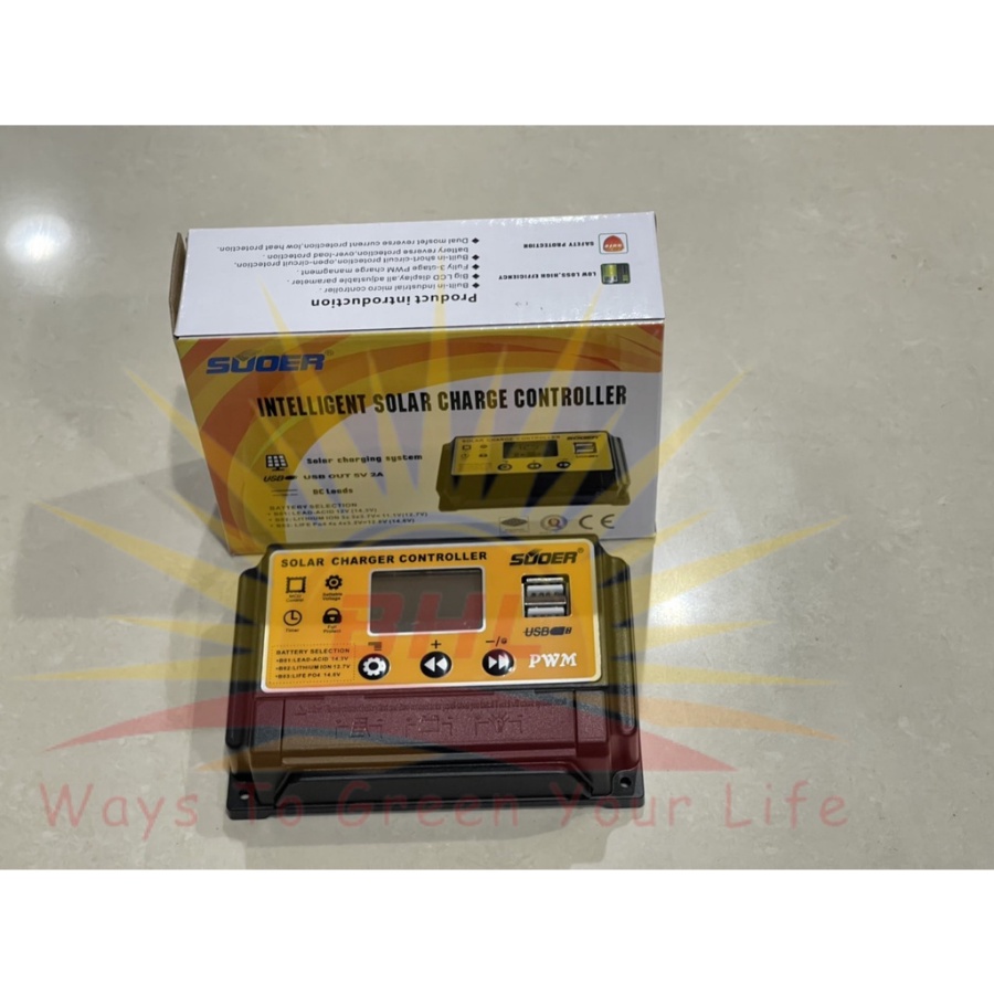 Bộ Điều Khiển Sạc Năng Lượng Mặt Trời 20A - Suoer Solar Changer Controller
