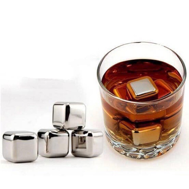 Đá Lạnh Inox Không Tan Cooling Cubes 8 Viên HÀNG CAO CẤP _SỈ TOÀN QUỐC