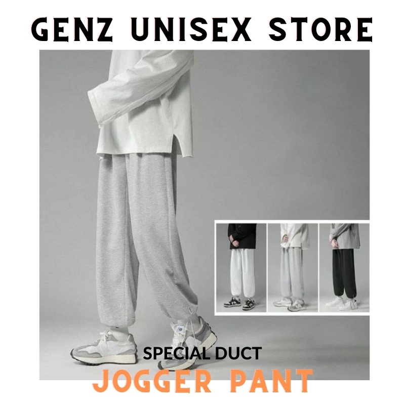 Quần Jogger Nữ Dài Ống Rộng Phong Cách Ulzzang, QuầN Dài Jogger Nữ Hàn Quốc Bo Gấu Chất Da Cá