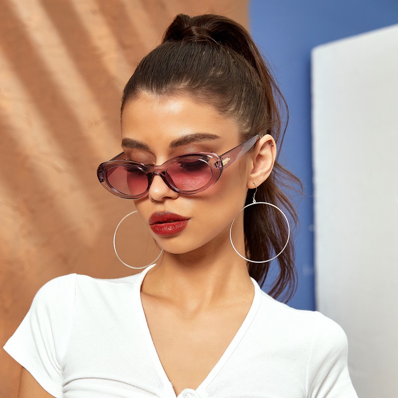 Kính Mát Hình Oval Chống Tia UV Thời Trang Hàn Quốc