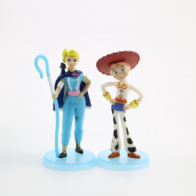 【COD】Toy Story 4 9pcs Forky Woody Buzz Jessie Bo Peep Ducky Bunny Action Figure Toy kid gift