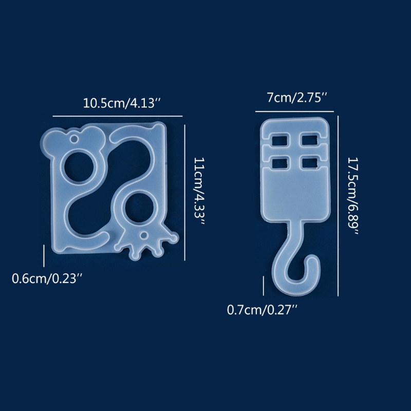 Sa Khuôn Silicone Làm Móc Khóa / Đồ Trang Sức Cho Người Mới Bắt Đầu