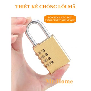 Khoá số mini chất liệu đồng thau