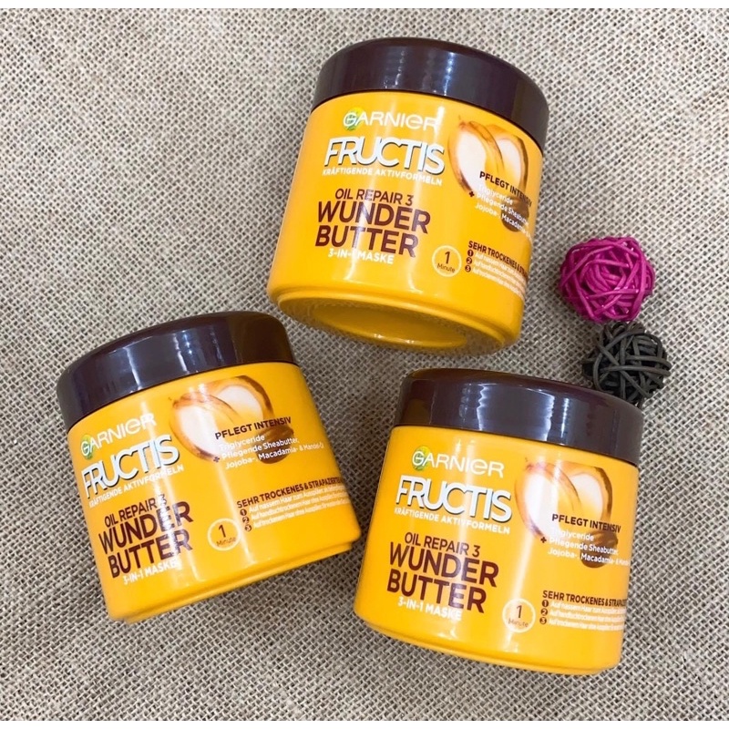 🍁KEM Ủ TÓC GARNIER FRUCTIS OIL REPAIR 3 WUNDER BUTTER
