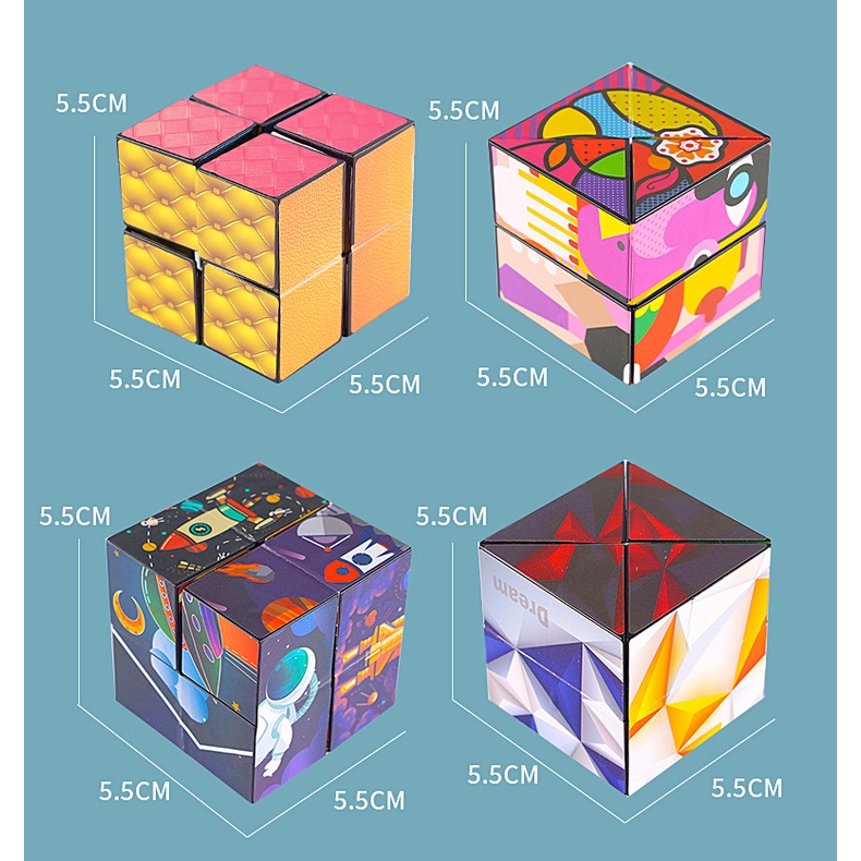 Đồ Chơi Khối Rubik 3D Thay Đổi Hình Dạng Độc Đáo Cho Trẻ Em