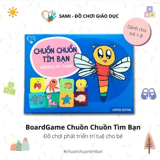 [Mã TOYDEC hoàn 20K xu đơn 50K] Trò chơi thẻ hình ghép cặp "Chuồn Chuồn Tìm Bạn"